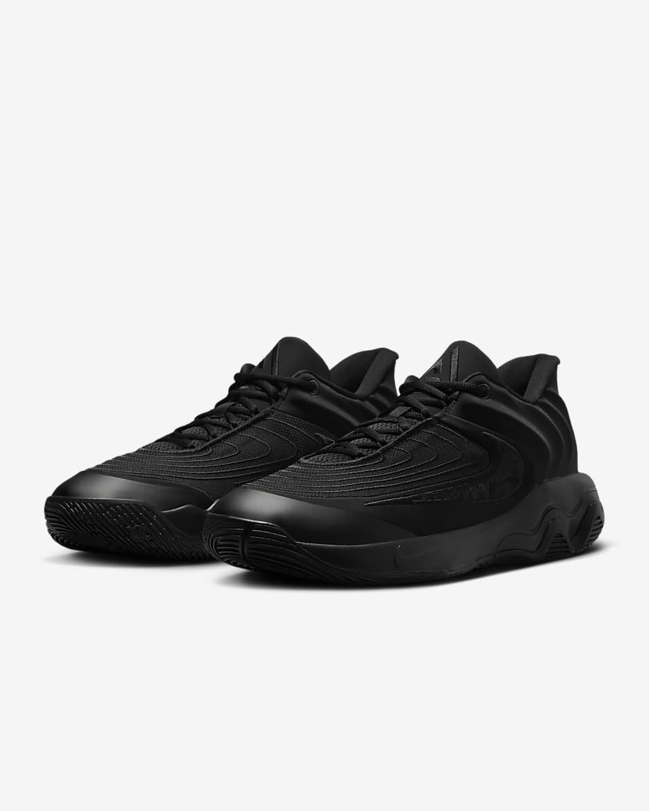 Nike black shoes basketball on sale